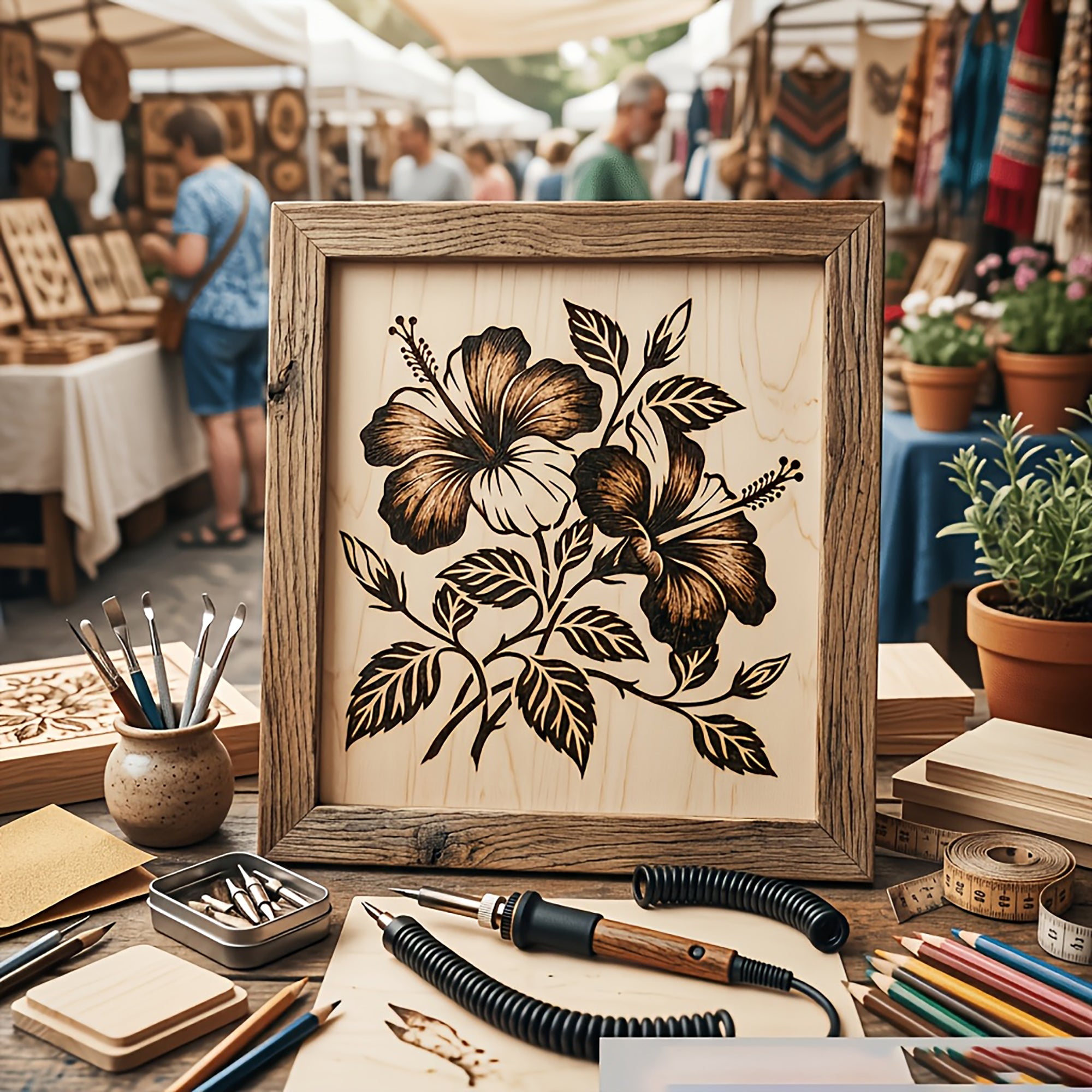 reusable flower stencil for fabric painting