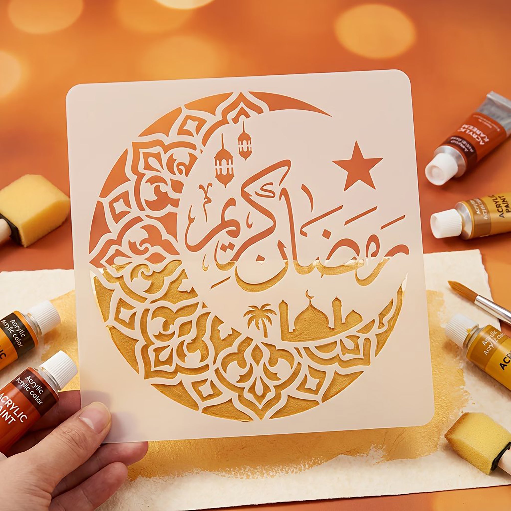 islamic mandala stencil
