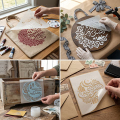 square stencil art
