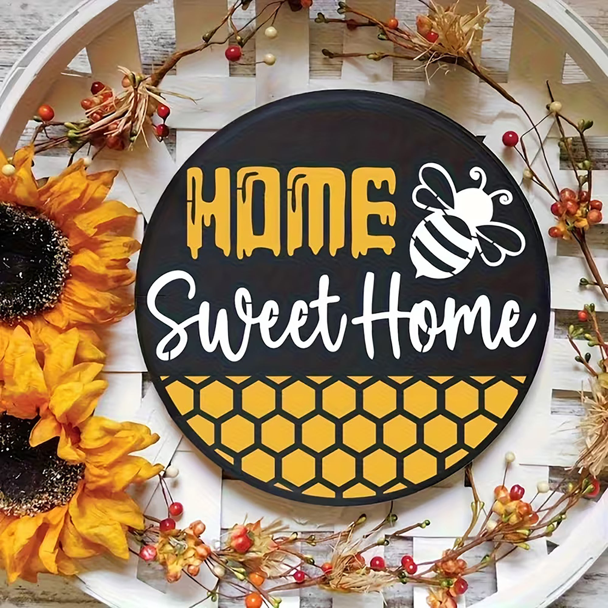 welcome sign stencil for entrance décor