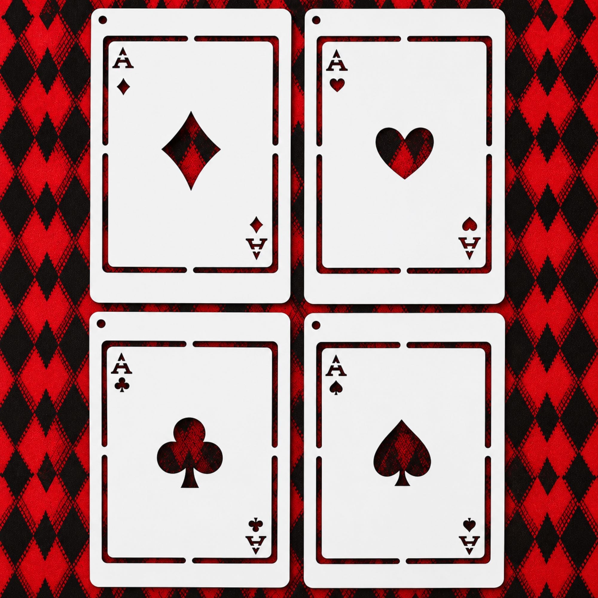 reusable ace of spades stencil for diy crafts