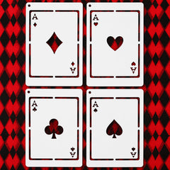 reusable ace of spades stencil for diy crafts