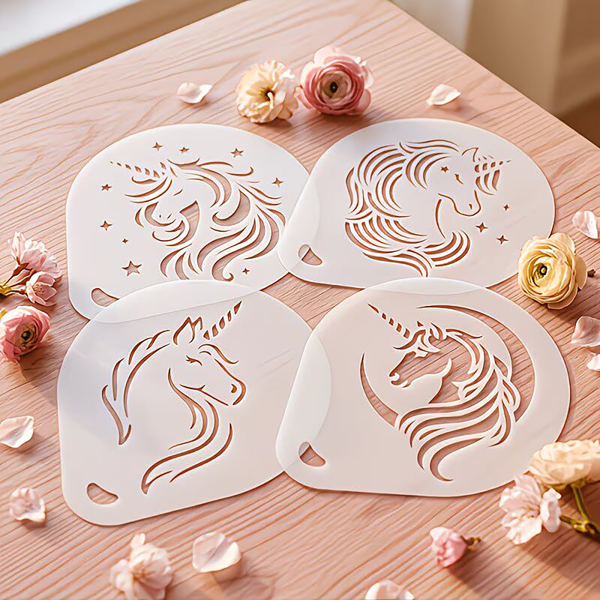 unicorn stencil for diy art projects
