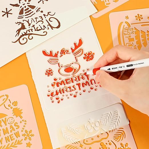 xmas tree stencil diy
