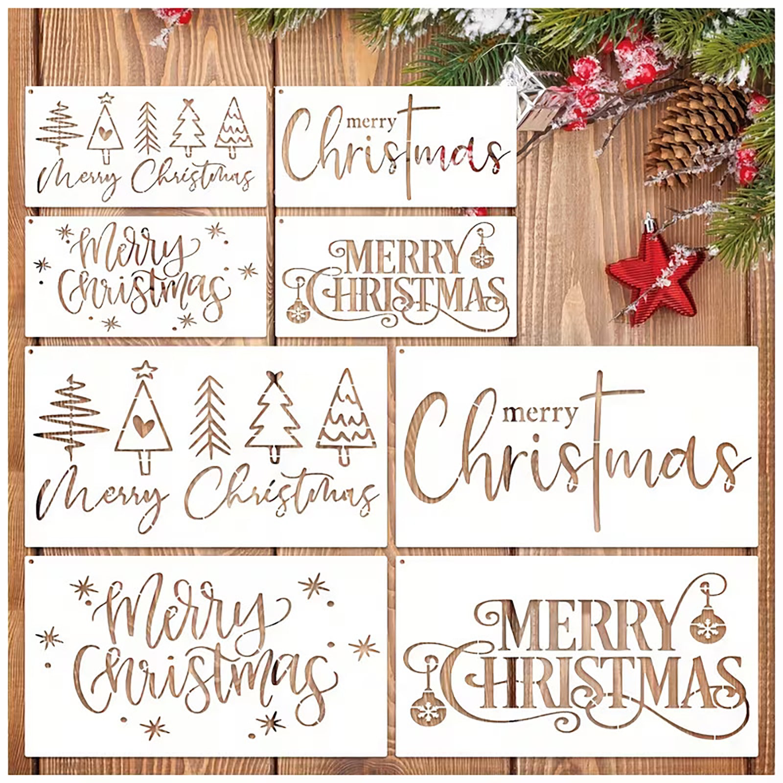 christmas stencil for painting

