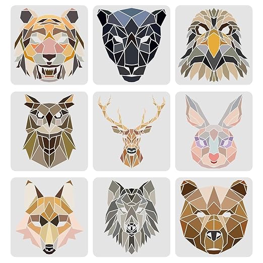 animal head stencil
