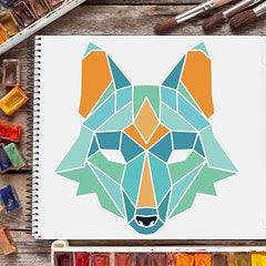 geometric animal stencil
