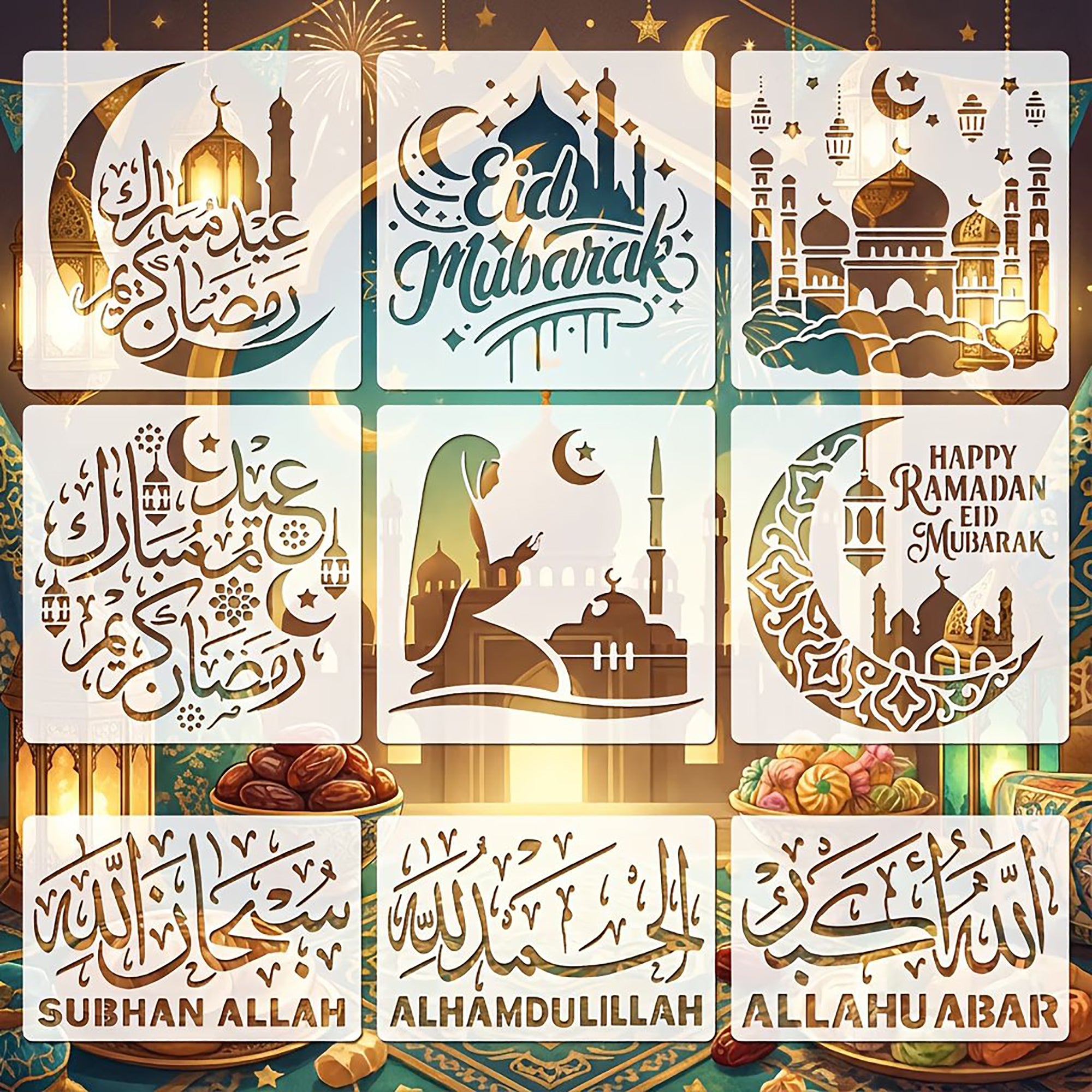 ramadan stencil diy
