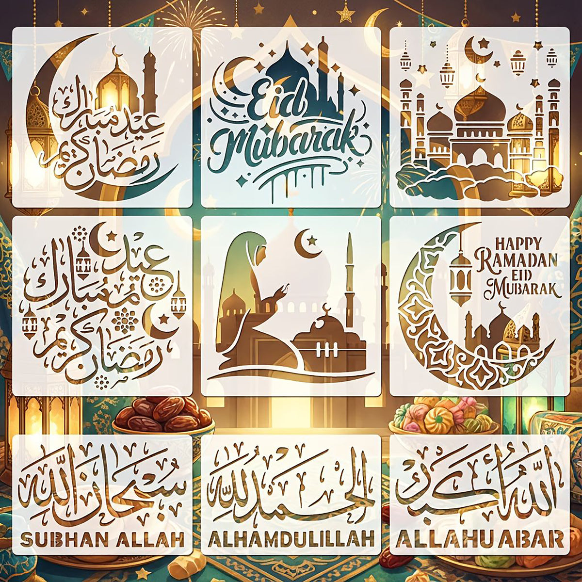 ramadan stencil diy

