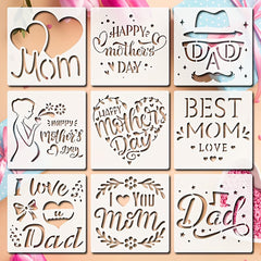happy mothers day stencil for painting