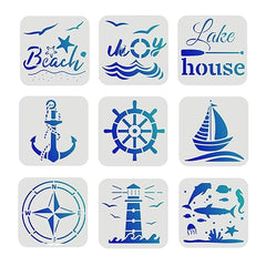 nautical stencil diy
