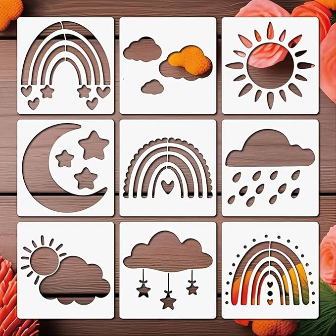 fabric painting stencil weather
