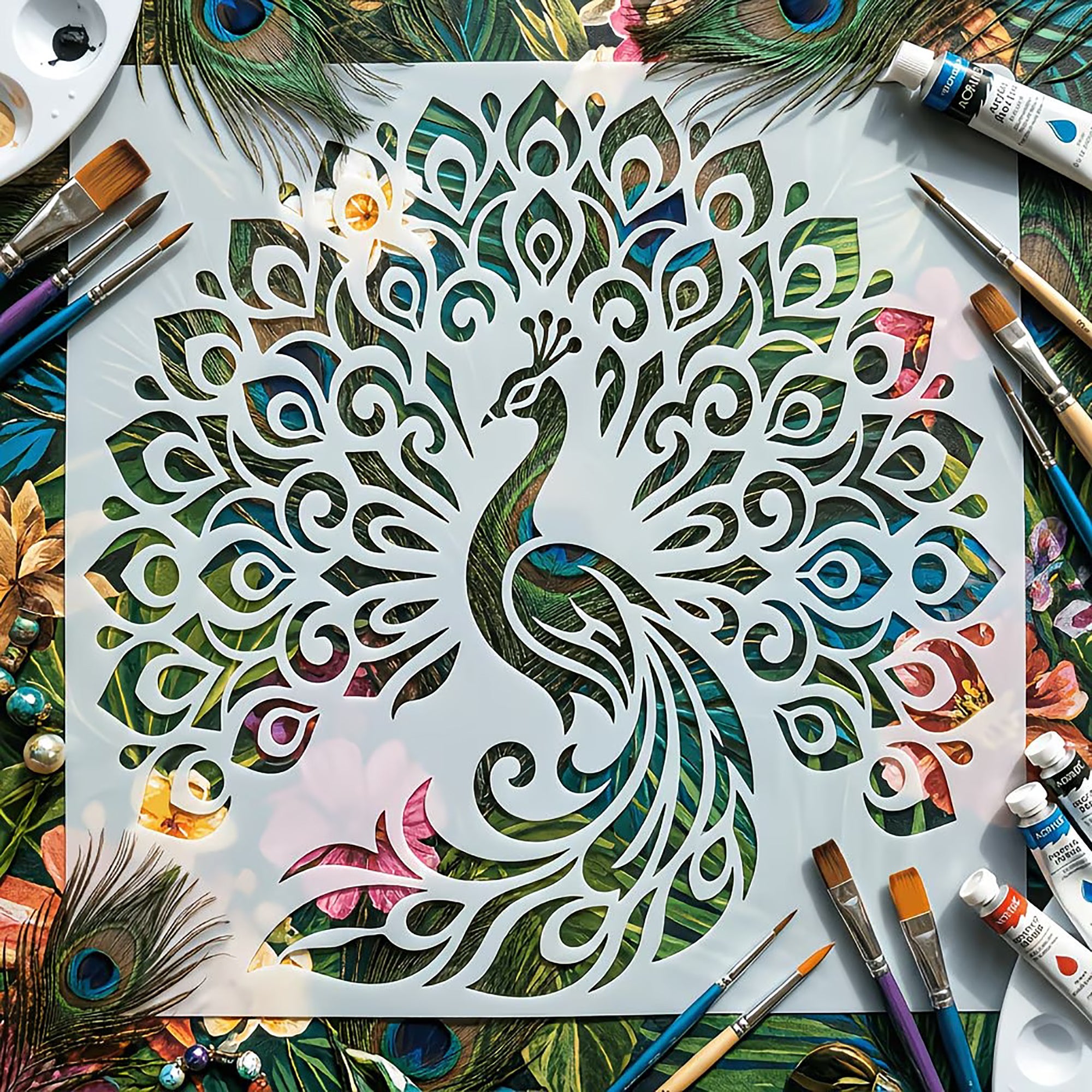 mandala art stencil for students artists and hobby makers
