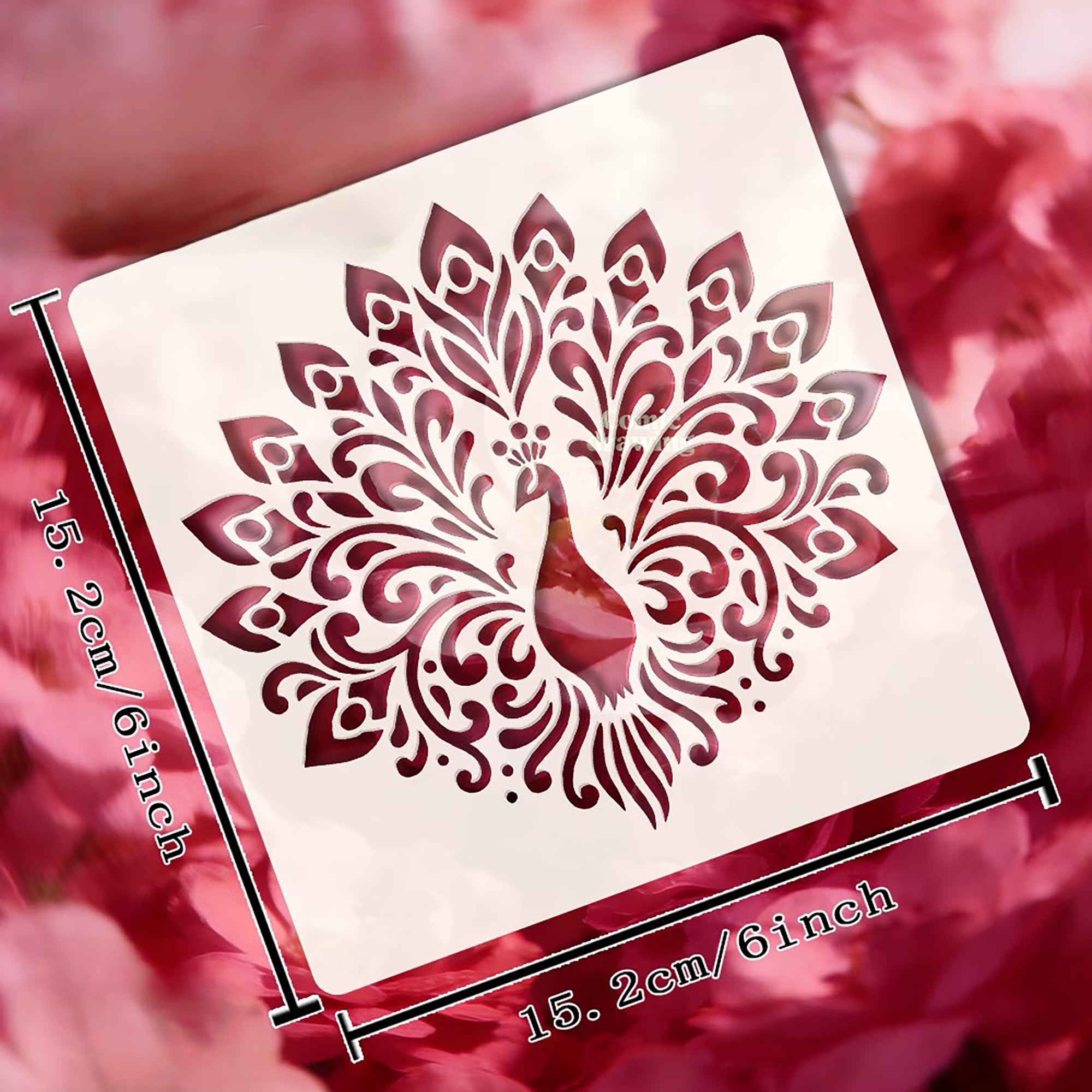 reusable mandala stencil for wall art