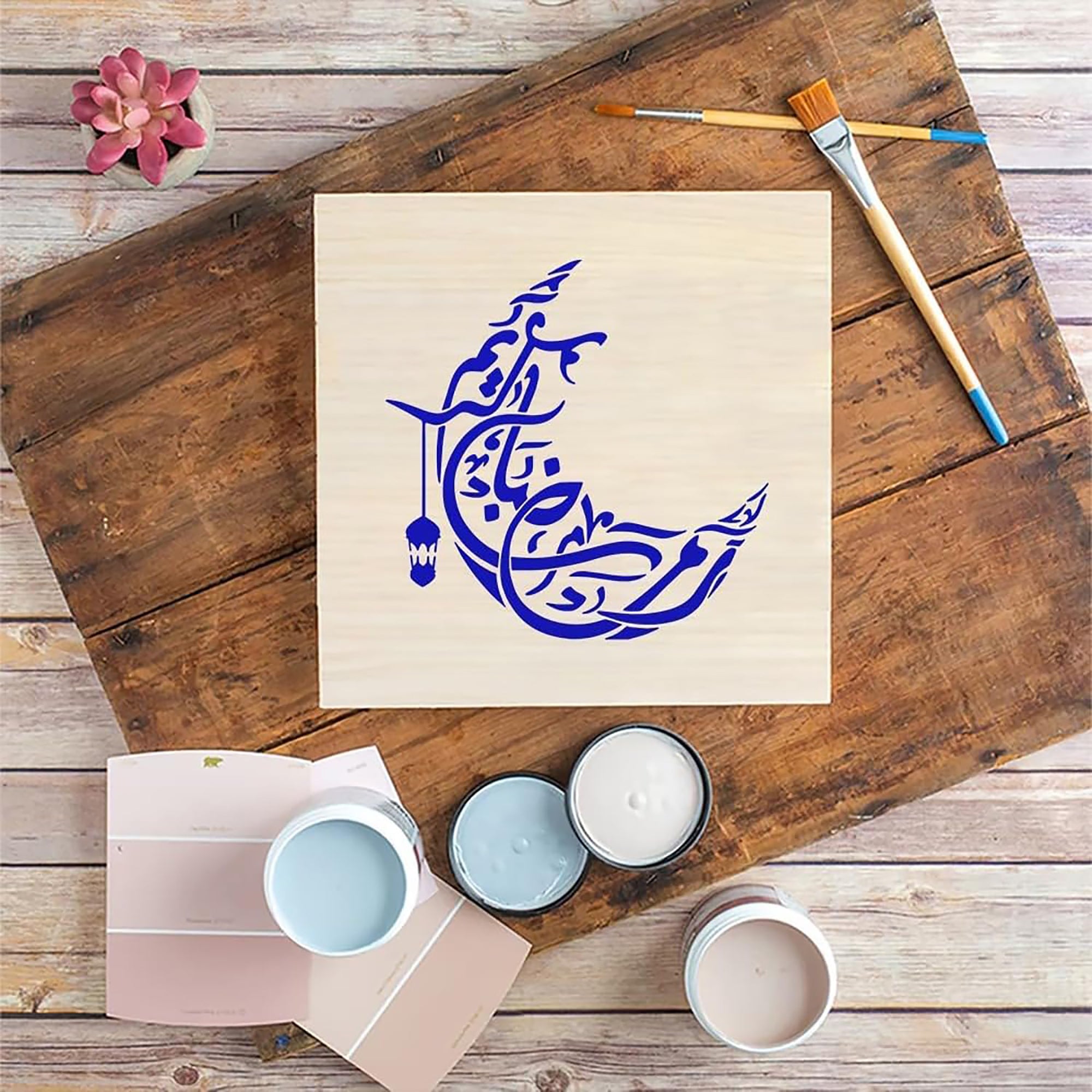 calligraphy painting stencil