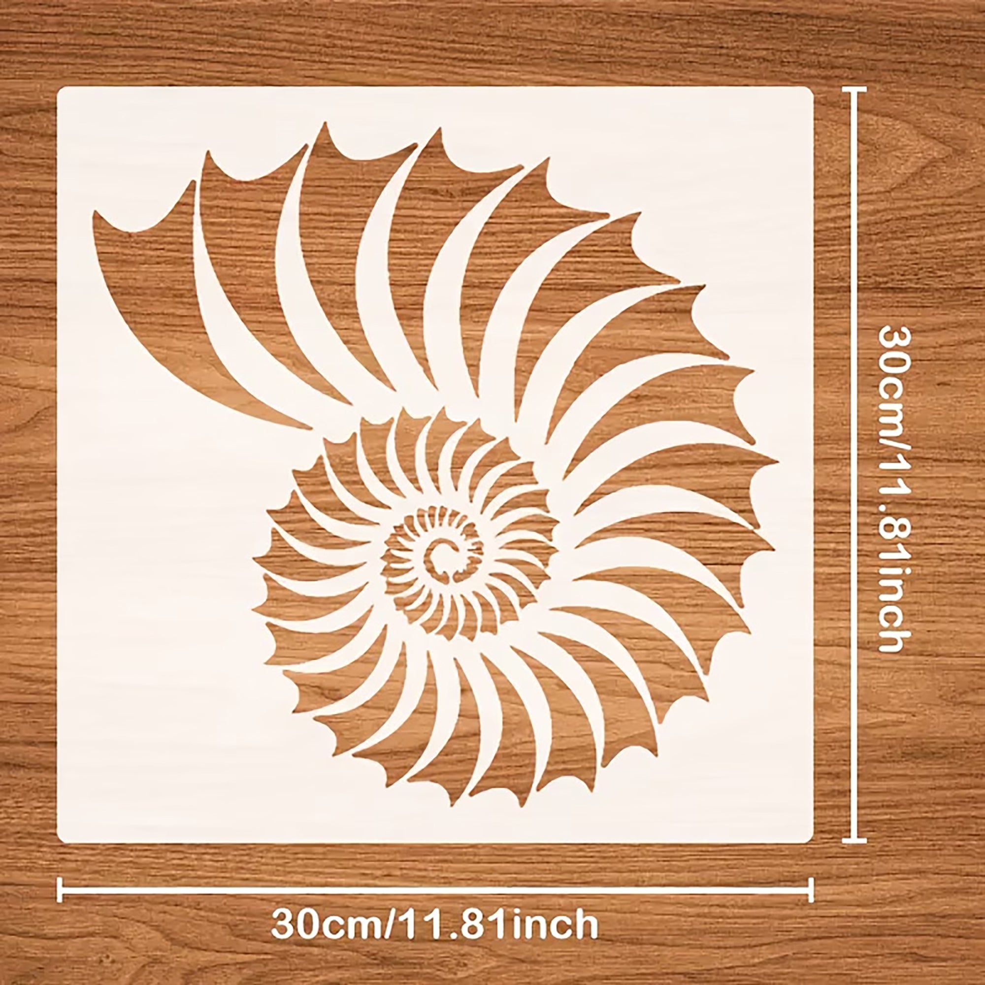 spiral stencil pattern
