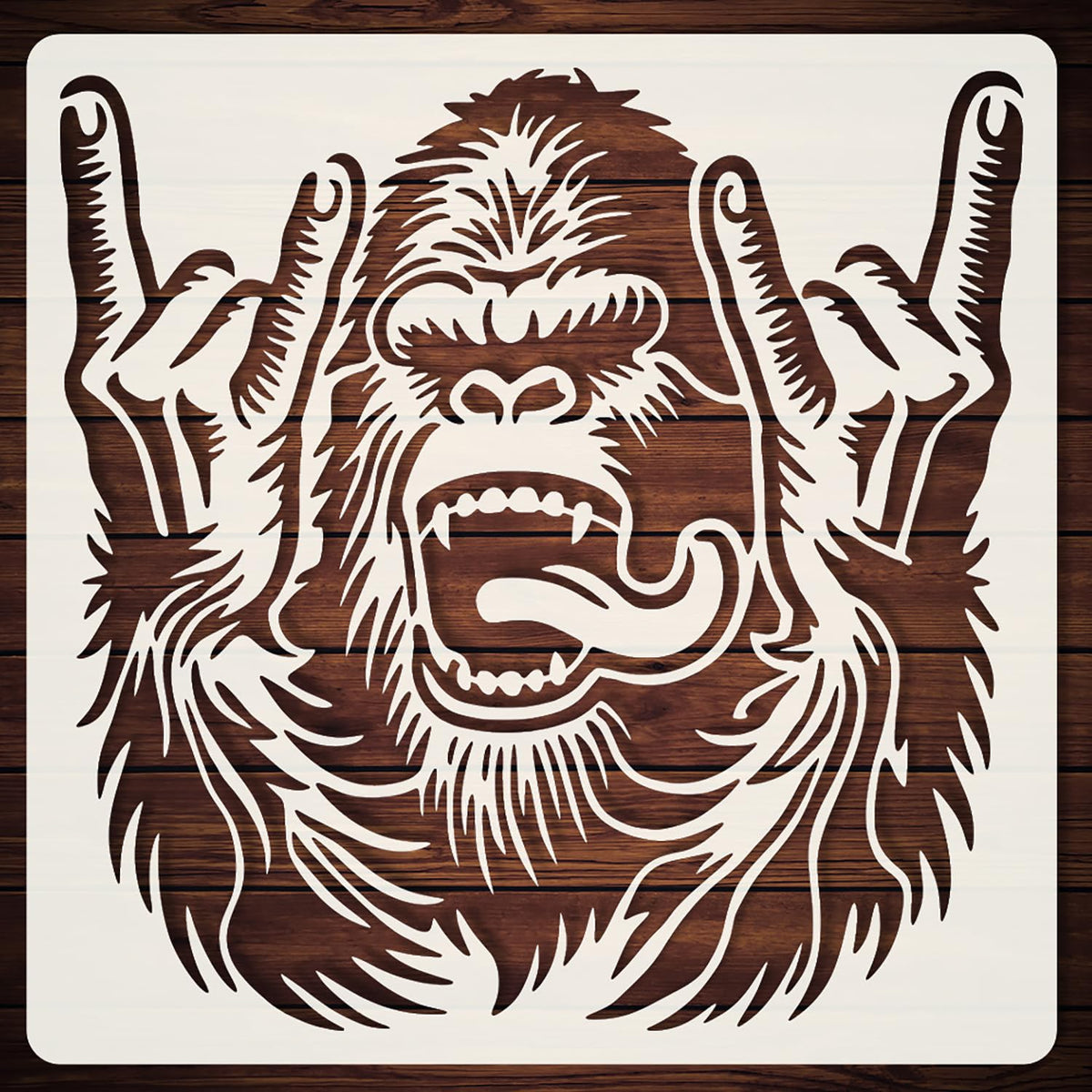 gorilla stencil for wall painting