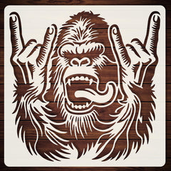 gorilla stencil for wall painting
