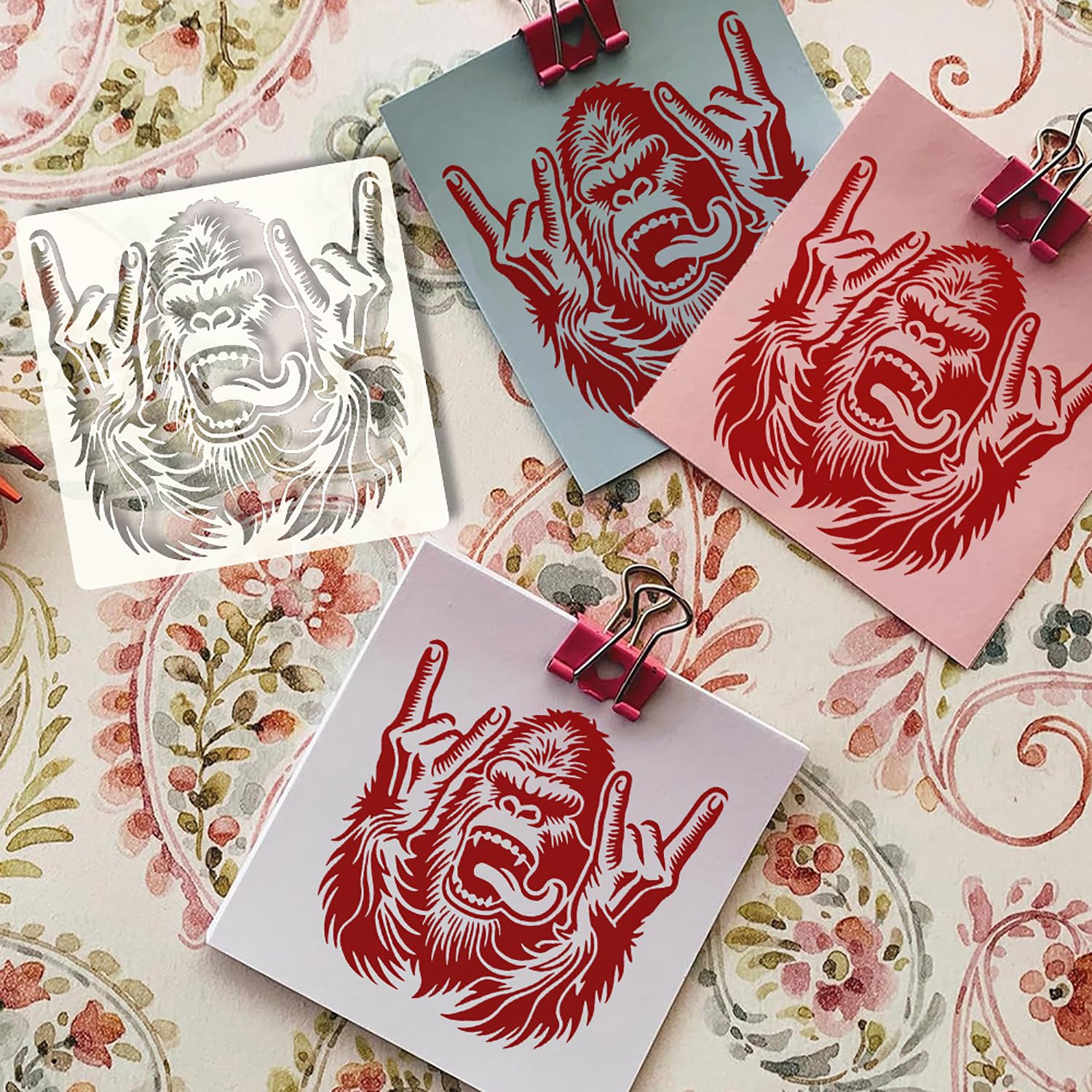 plastic stencil sheet for diy art