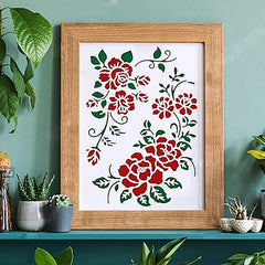bouquet stencil
