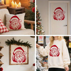 santa face stencil for walls