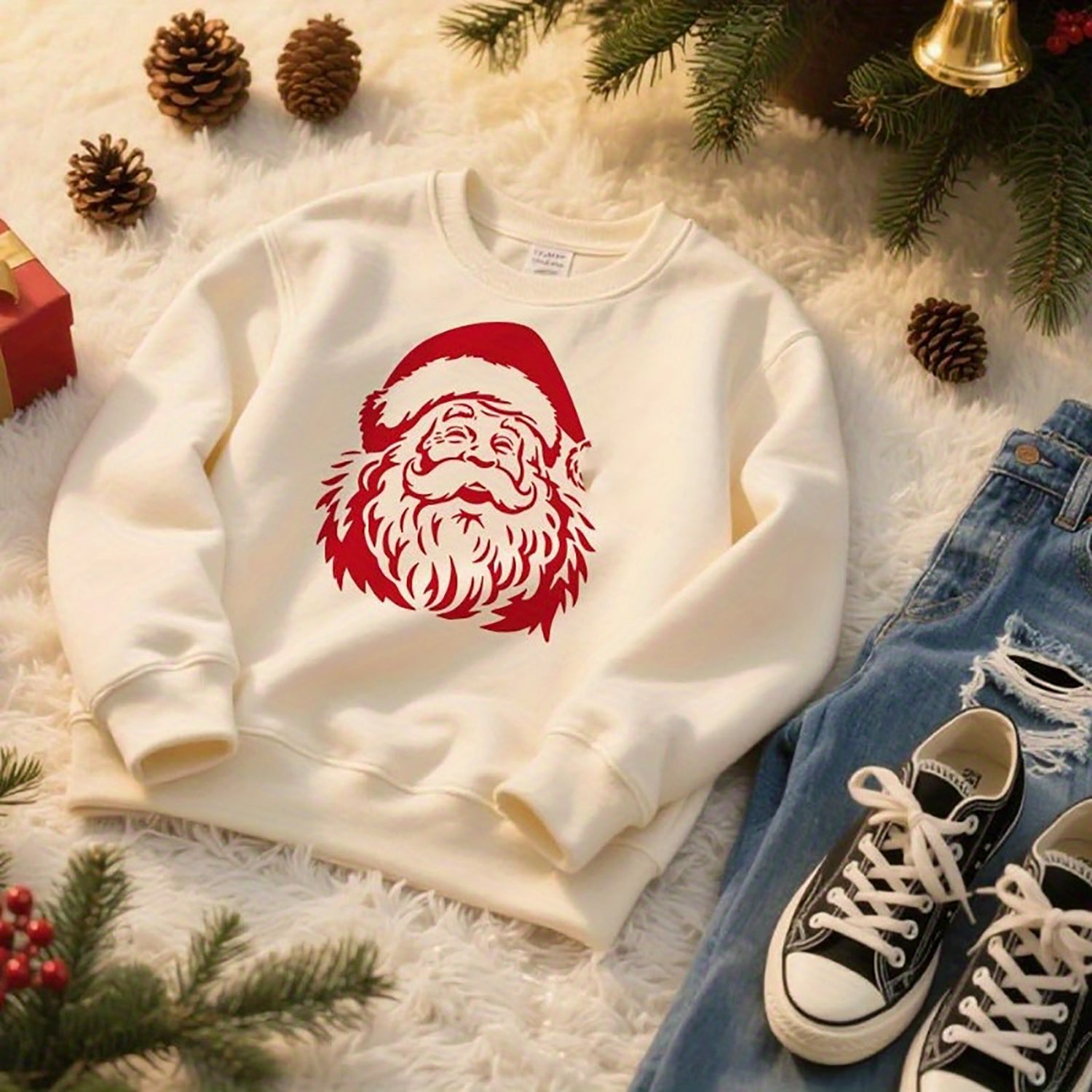 festive stencil for fabric painting
