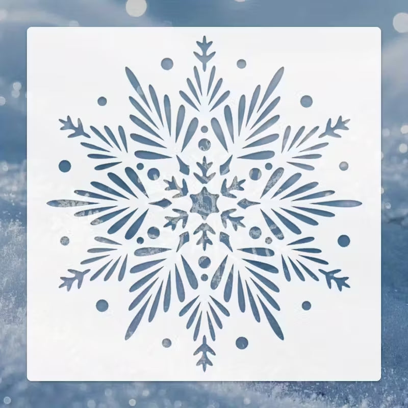 large snowflake stencil
