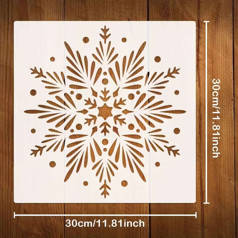 winter stencil for painting
