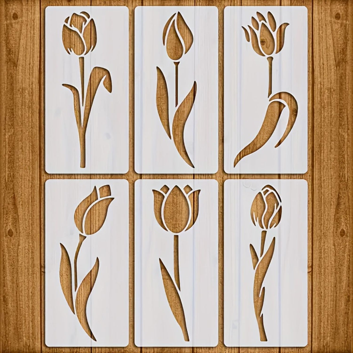 Reusable Hydrangea Stencil Set for DIY Crafts