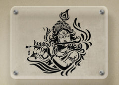 Cliths Shri Krishna Stencil for Painting Hindu God Stencil for Wall Art, Fabric T-Shirt