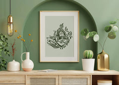 Cliths Shri Krishna Stencil for Painting Hindu God Stencil for Wall Art, Fabric T-Shirt