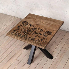 large floral stencil template for painting on canvas and paper