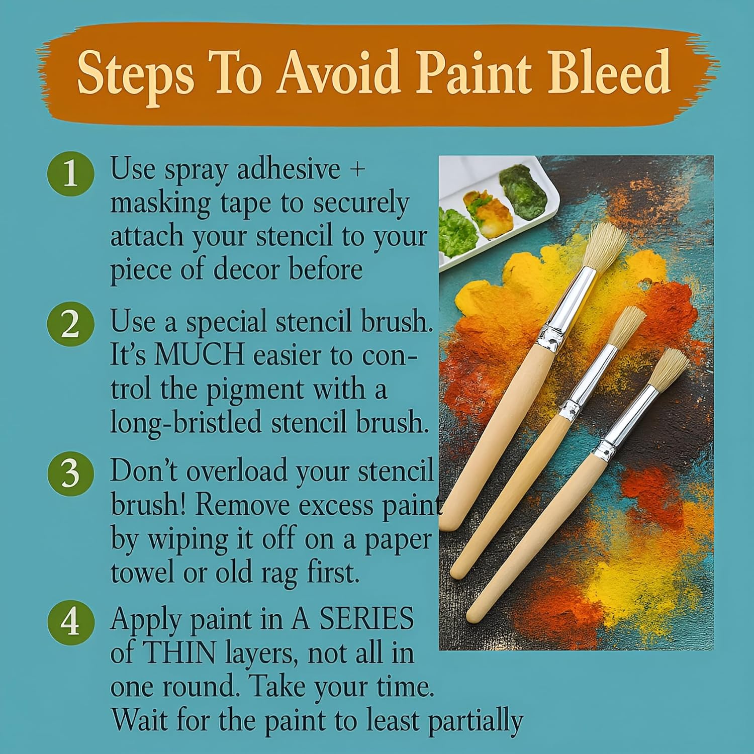 boho wildflower stencil for painting walls and furniture