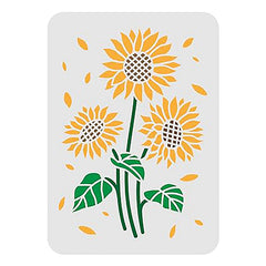 sunflower stencil
