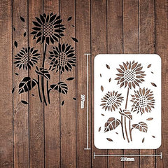 floral stencil plastic
