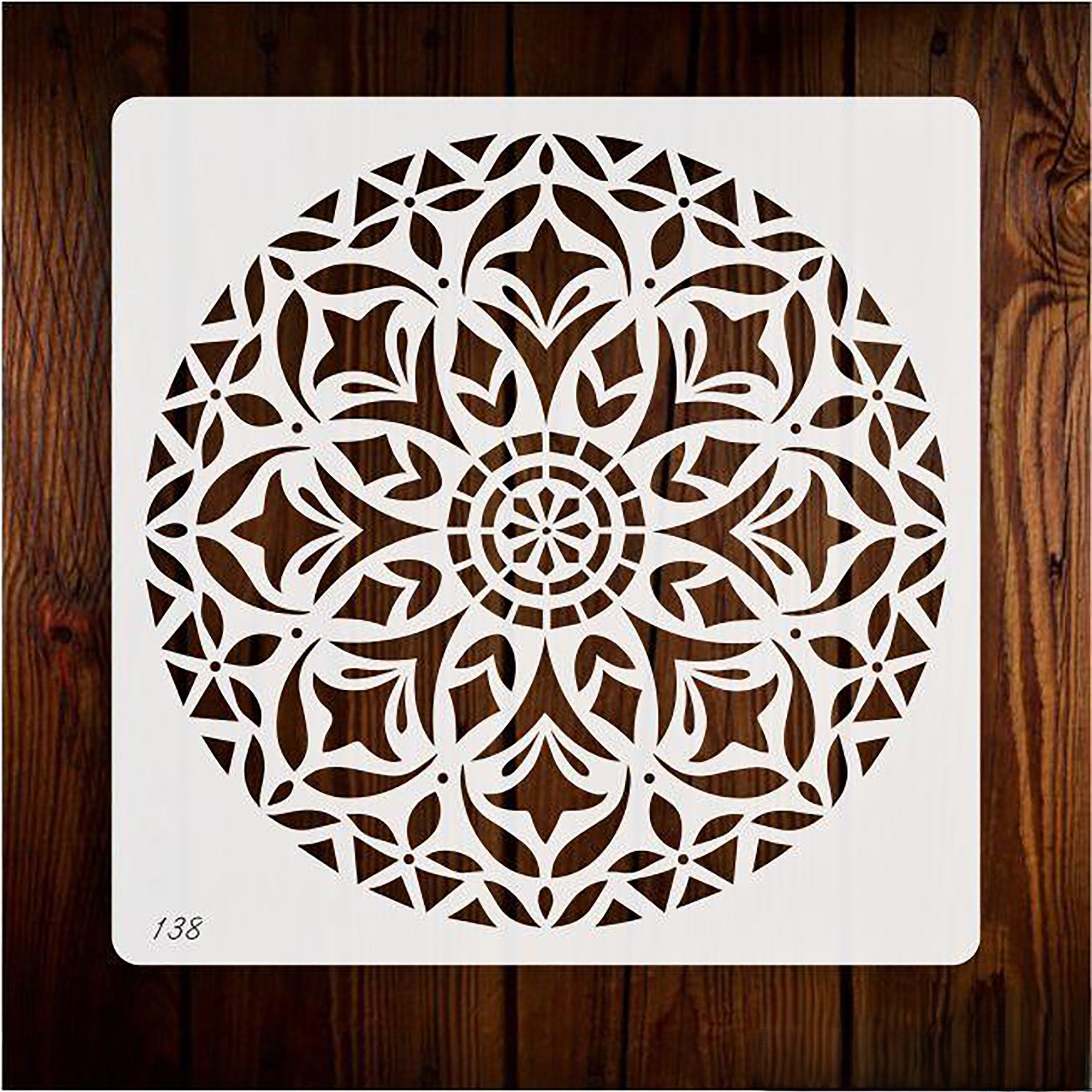symbol of balance and harmony mandala stencil