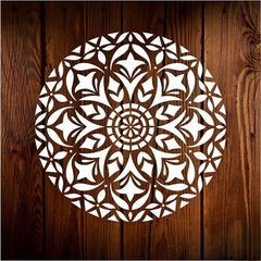 round mandala stencil for wall painting