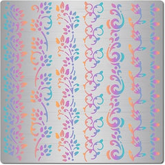 flower border metal stencil