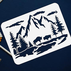 forest stencil
