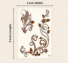 8x6 inch stencil for wall painting diy
