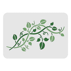 vine leaves stencil
