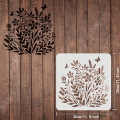 flower pattern stencil

