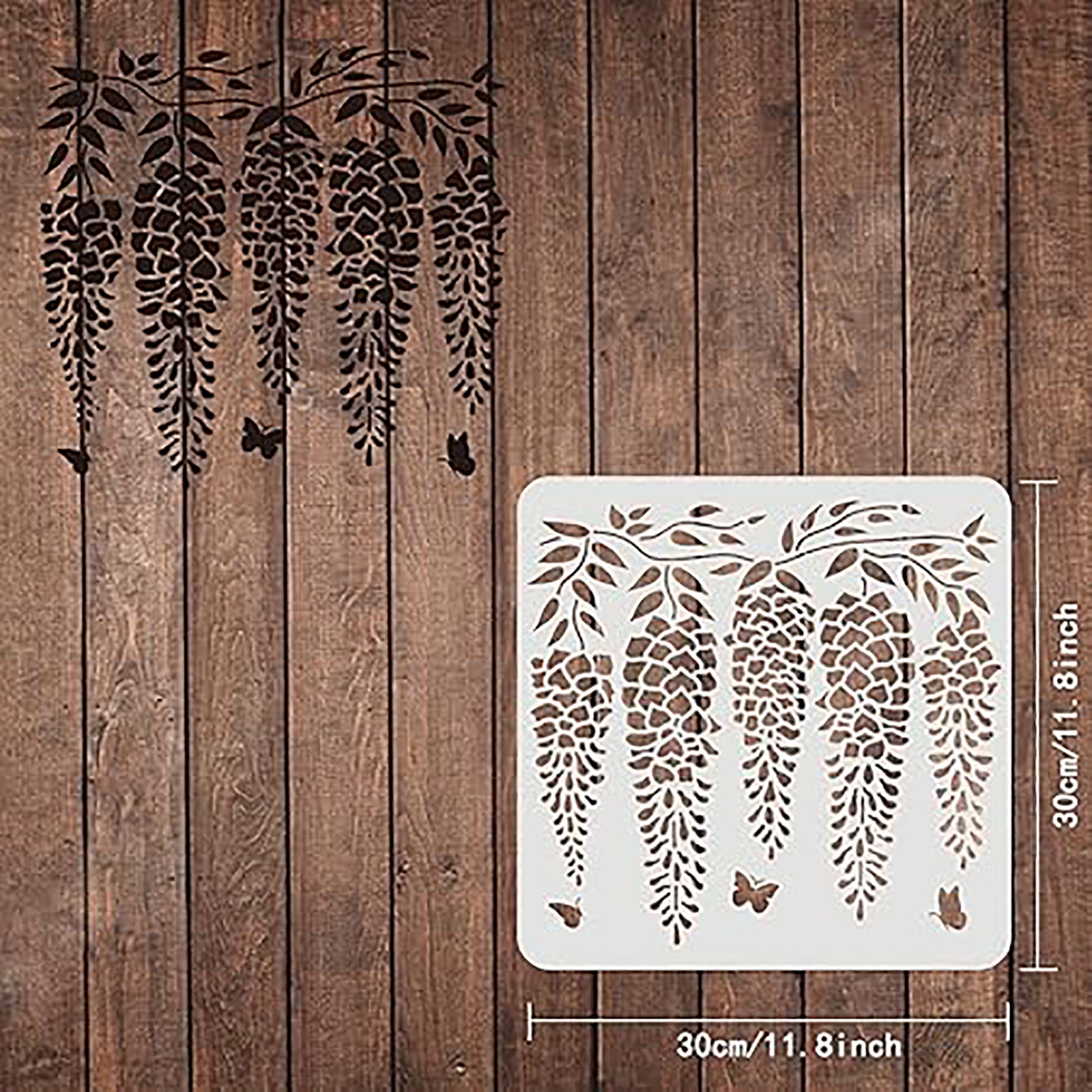 botanical stencil diy
