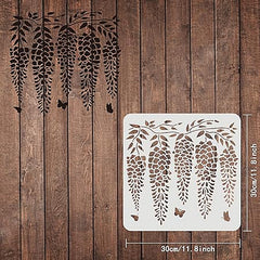 botanical stencil diy
