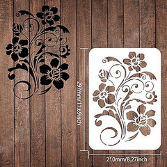 orchid blossom stencil
