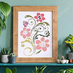flower painting stencil
