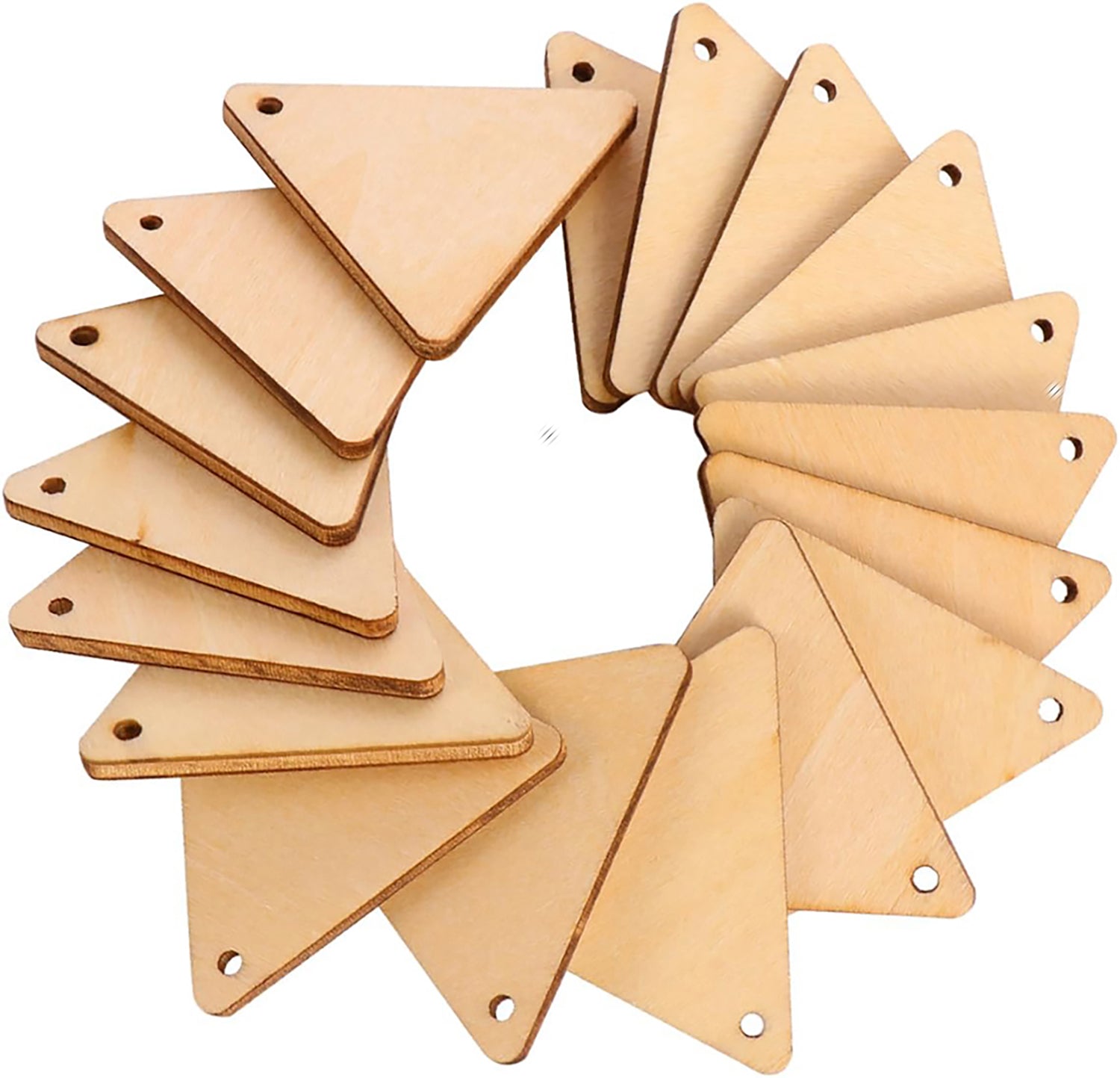 bulk wooden triangle shapes for school art projects