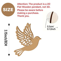 wooden bird shapes for diy crafts