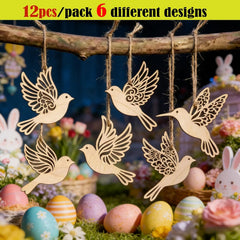bird hanging ornaments wood blanks