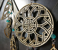 American Elm Wooden Dreamcatcher - Natural Ethnic Wood Art Dream Catcher for Home Decor - Mystical Gift - Boho Decor